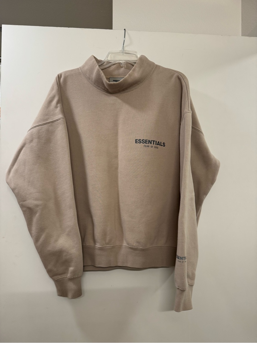 ESSENTIALS Fear of God Men’s Beige Crewneck Sweater - Size S
